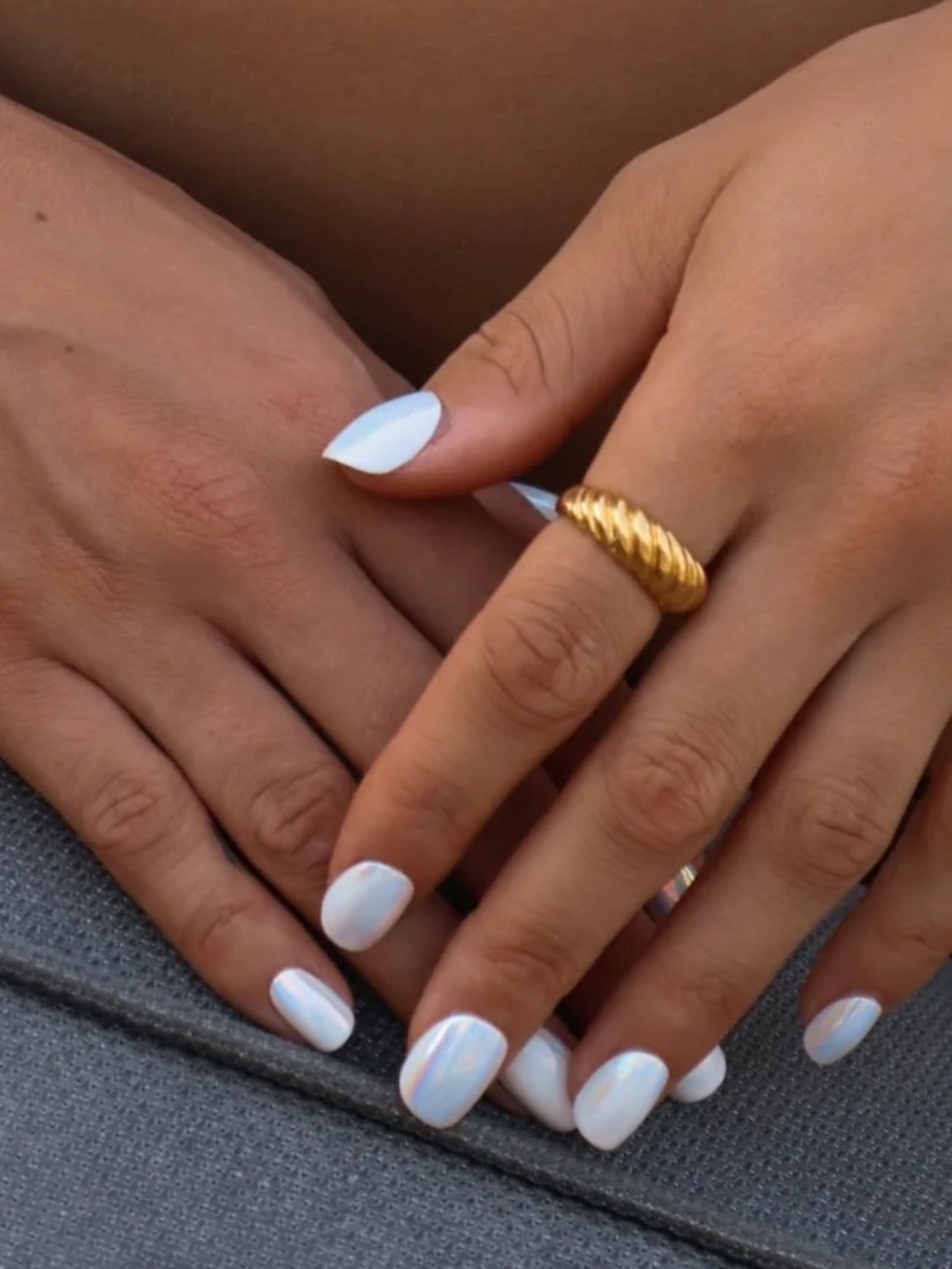 Croissant Ring 24K Gold Plated NWOT